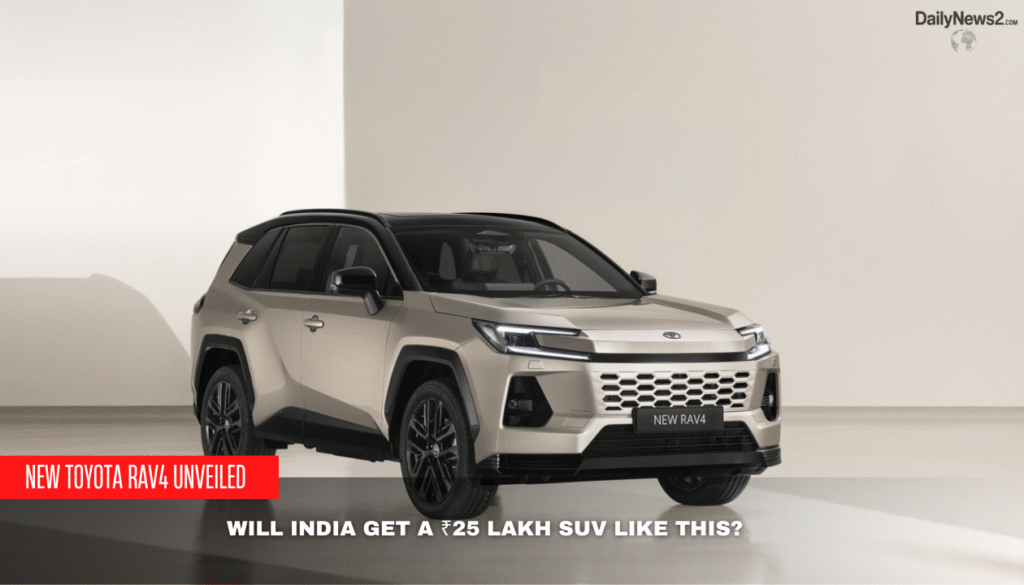 New Toyota RAV4 Unveiled – Is India’s ₹25L SUV Next? 2 1 10