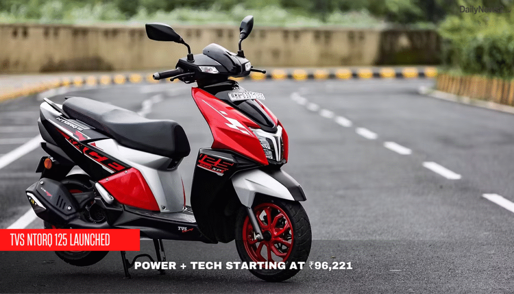 TVS NTORQ 125: Smart, Sporty Scooter at ₹96K 3 1 19